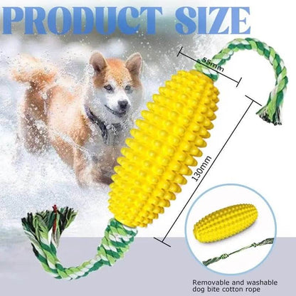 Puppy Toothbrush Clean Teeth Interactive Corn Toys - mypetitpaws